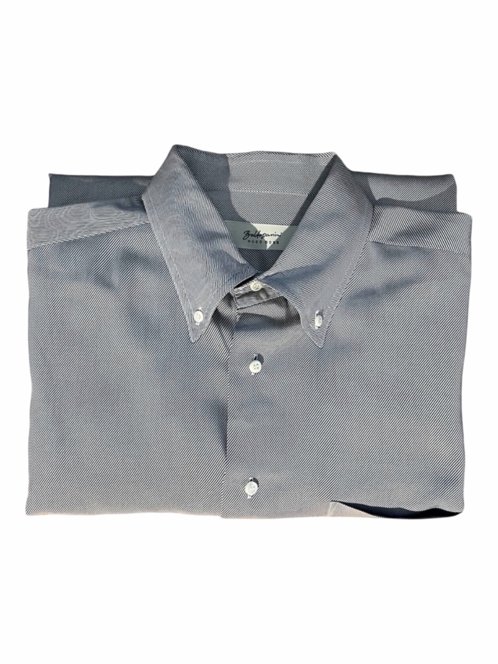 Baldessarini Hugo Boss Men’s Striped Dress Shirt Size 43 Made in Italy